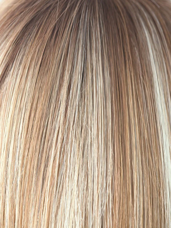 NUTMEG F | Medium Blonde and Honey Brown Base Frosted with Platinum Blonde Highlights