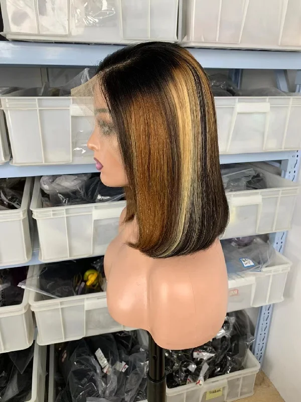 13X4 colored frontal bob 14inch