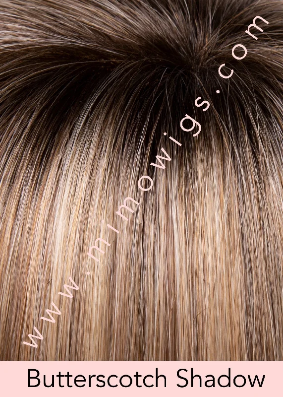 Included / BUTTERSCOTCH SHADOW ••• A blend of strong golden blonde & light blonde with dark brown roots