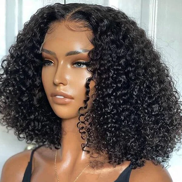 Ali Grace 13x4 Lace Short Bob Curly Human Hair Wigs