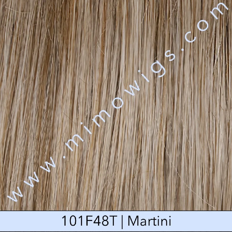 Excluded / 101F48T • MARTINI | Soft White Front, Light Brown with 75% Grey Blend with Soft White Tips / Average