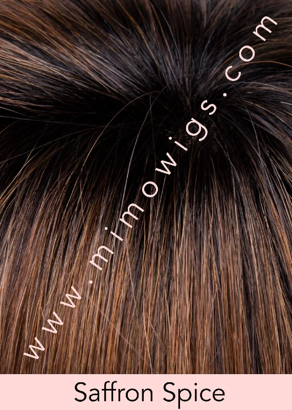 Included / SAFFRON SPICE ••• Blend of light coppers & warm auburns with darker brown roots