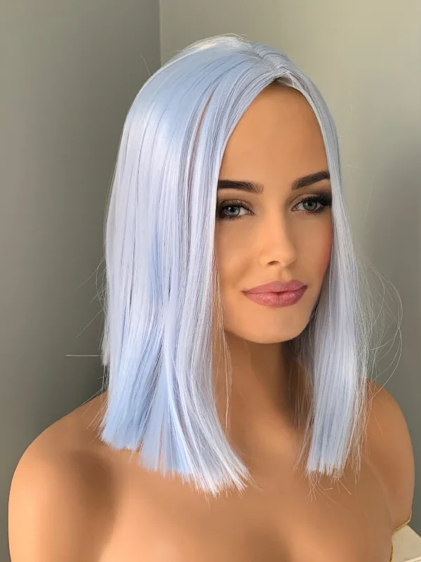 ""Billie"" - Short Ice Blue Wig