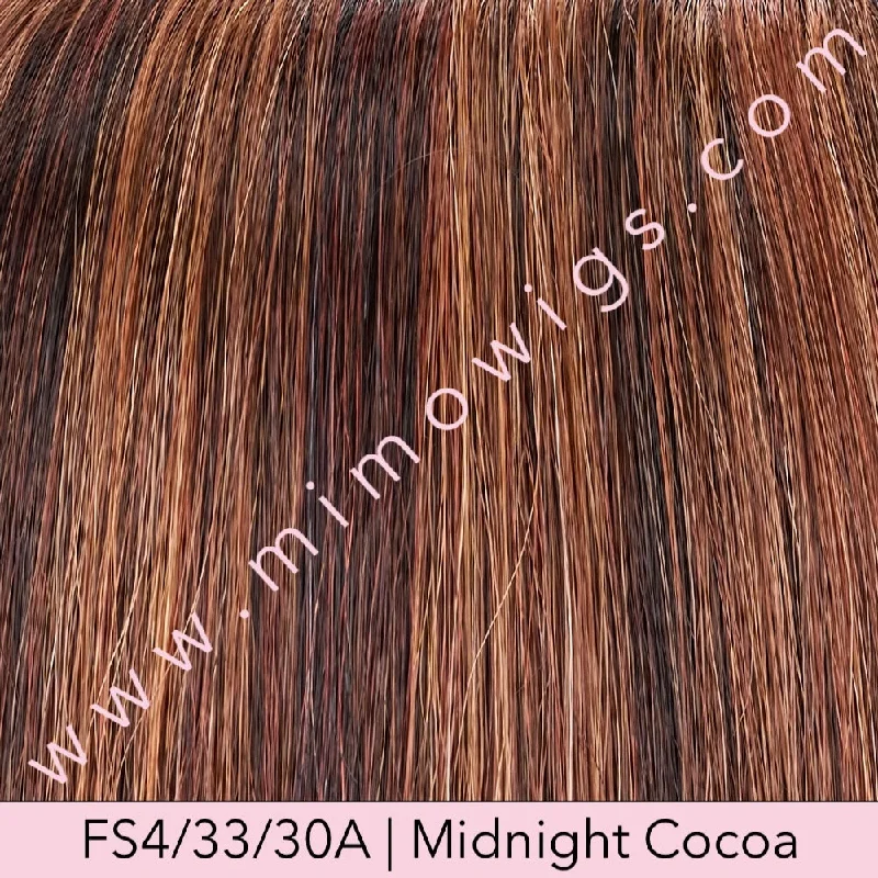 Excluded / FS4/33/30A • MIDNIGHT COCOA | Dark Brown w/ Med Red & Med Natural Red Blonde/Brown Blend w/ Med Natural Red Blonde/Brown Blend Bold Highlights / Petite