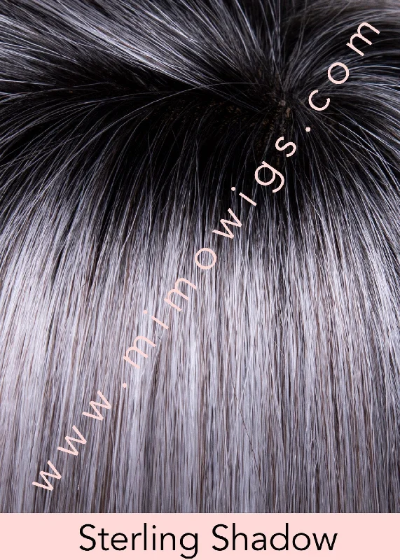 Included / STERLING SHADOW ••• Medium salt & pepper grey with dark brown roots / Average