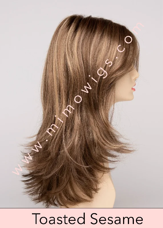 Included / TOASTED SESAME ••• Medium Brown roots with overall Warm Cinnamon base & Golden Blonde highlights / Average