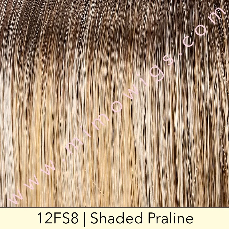 Excluded / 12FS8 • SHADED PRALINE | Light Gold Blonde & Pale Natural Blonde Blend Shaded with Dark Brown / Large