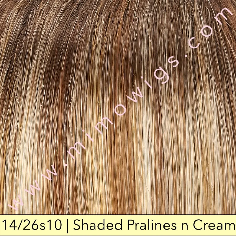 Excluded / 14/26s10 • SHADED PRALINES ’n’ CREAM | Lt Gold Blonde & Med Red-Gold Blonde Blend shaded w/ Lt Brown / Large