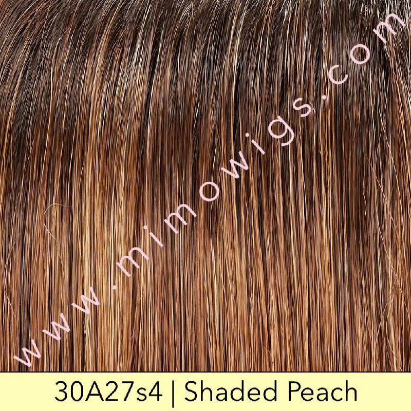 Excluded / 30A27s4 • SHADED PEACH | Med Natural Red & Med Red-Gold Blonde Blend, Shaded with Dark Brown / Large