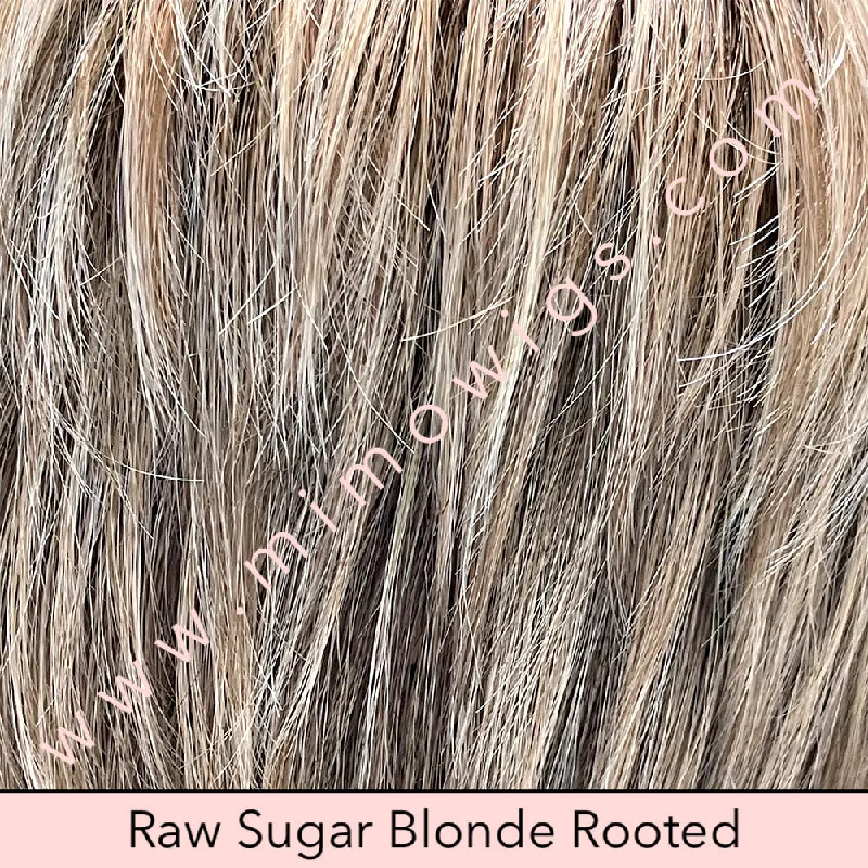 Excluded / RAW SUGAR BLONDE ROOTED | 12/14/88+8 |  Mixture of Neutral Lt blonde w/ honey blonde + pale gold blonde w/ the base of Lt brown low lights featuring Med root colour / Average