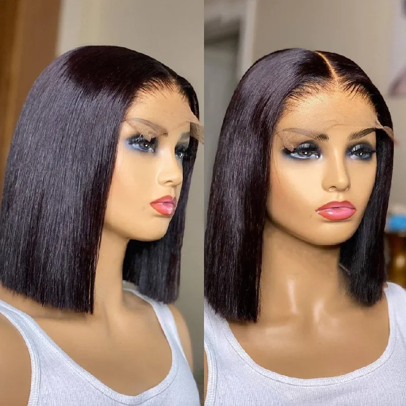 Cranberry 200% Density Quick & Simple 5x5 Bob Straight Beginner Friendly Wig