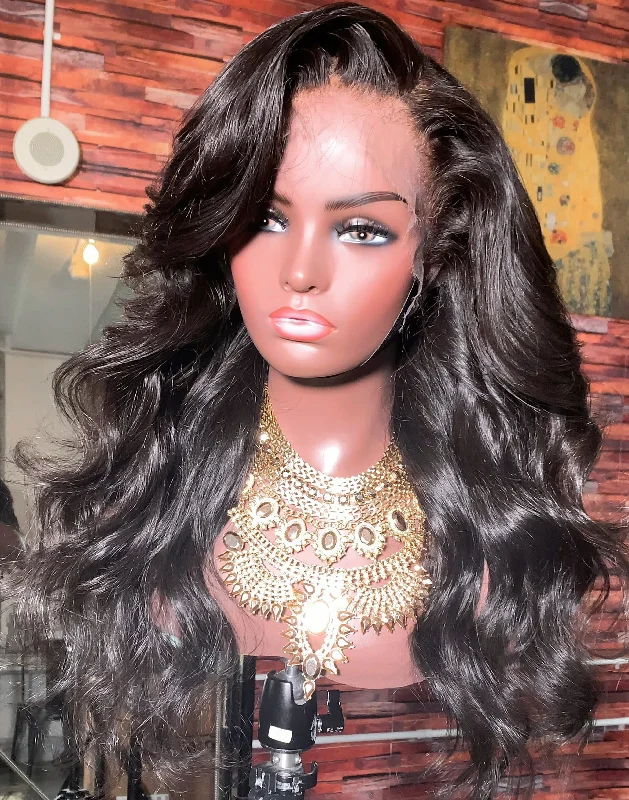 Custom Invisilace™ Wig // Side Part Body Curls