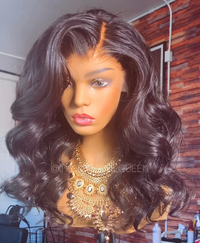 Custom Invisilace™ Wig // Side Part Body Curls