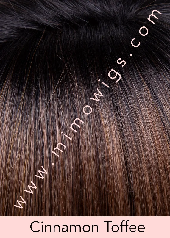 Included / CINNAMON TOFFEE ••• Neutral to warm light brown with dark brown roots / Average