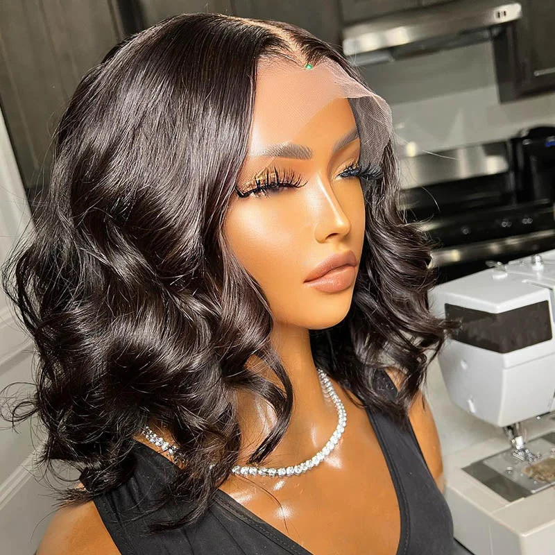 Darcel | Bounce Curly 5x5 HD Lace Bob Wig Myshinywigs