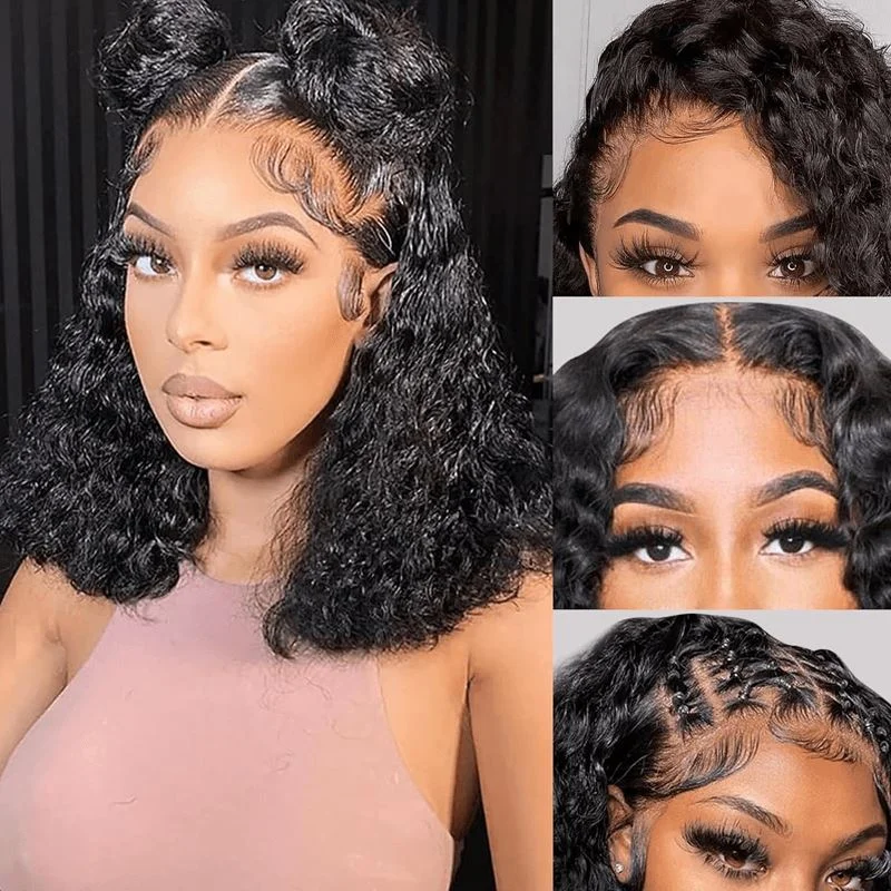 Aligrace 13x4 Lace Deep Curly BoB Wigs