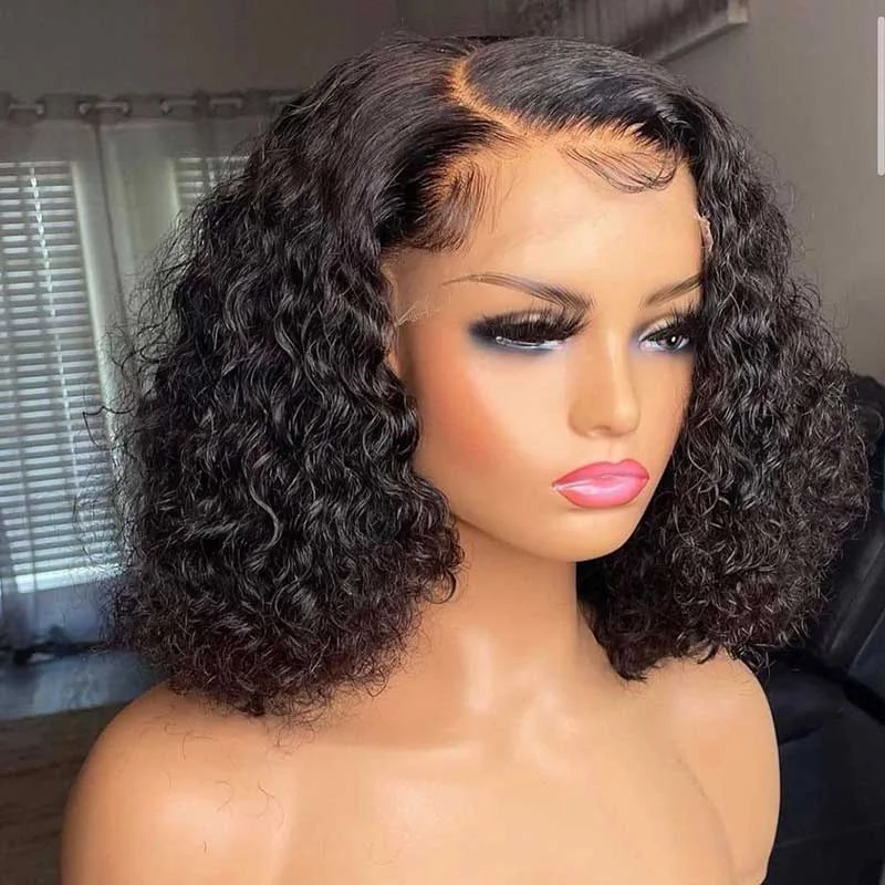 Aligrace 13x4 Lace Deep Curly BoB Wigs