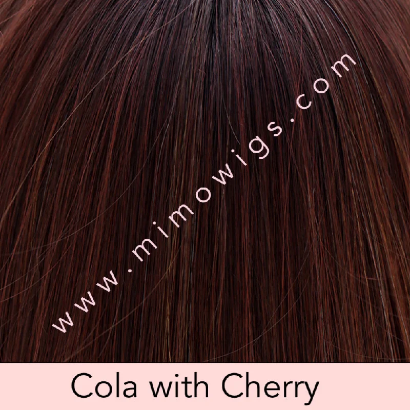 Included / COLA WITH CHERRY • 6/350 R4 |  Dk brown root w/ a blend of Dk chocolate brown w/ mahogany & chocolate cherry / Average