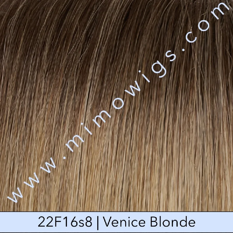 Excluded / 22F16s8 • VENICE BLONDE | Light Ash Blonde & Light Natural Blonde Blend Shaded with Med Brown / Average