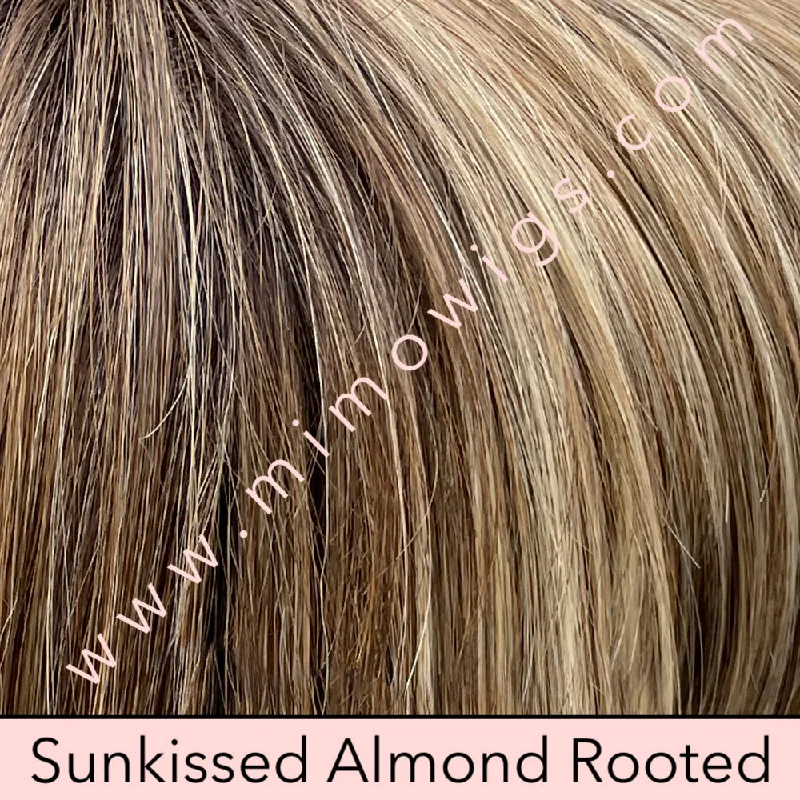 Included / SUNKISSED ALMOND ROOTED • 4/27/613+8 |  A combination of Med & Lt brown HL w/ Lt gold blonde & hint of cooler blonde + rooted with Med & Lt brown / Average