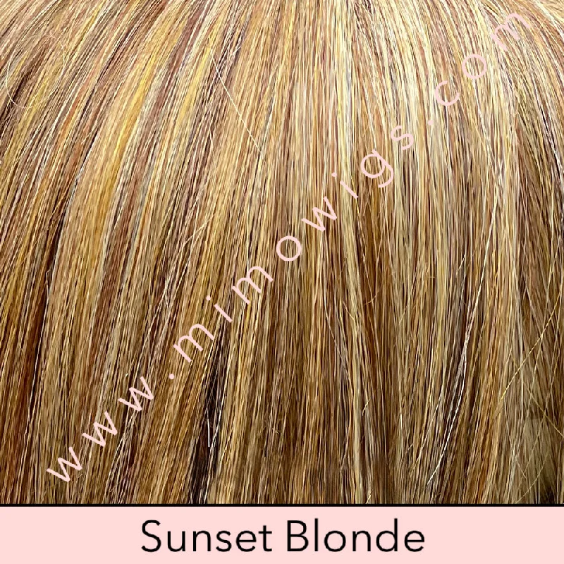 Included / SUNSET BLONDE • 13/27/613 |  Warm blonde w/ tons of dimension: Lt gold blonde HL & Lt auburn mix to create more depth of colour -Unroote / Average