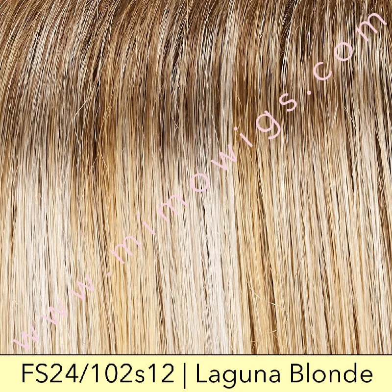 Excluded / FS24/102s12 • LAGUNA BLONDE | Light Natural Gold Blonde w/ Pale Natural Gold Blonde Bold Highlights & Shaded w/ Light Gold Brown / Petite