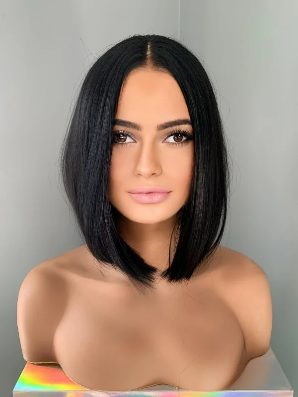 ""Katy"" - Short Black Bob Wig