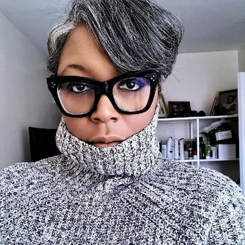 Kiki | Short Pixie Cut Bob 13X4 Lace Front Wig Salt And Pepper