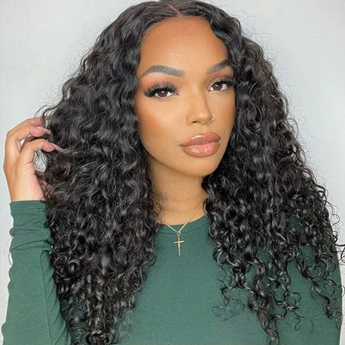 Kinky Curly Ready To Wear Glueless Wigs HD Lace Pre Plucked Closure Bob Wig with Natural Hairline Beginner Friendly