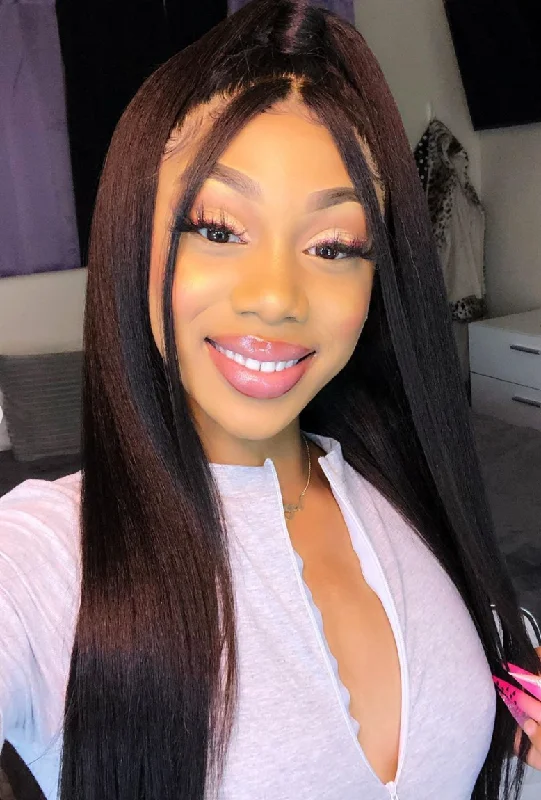 Newbie Kinky Straight Frontal Wig