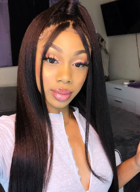 Newbie Kinky Straight Frontal Wig