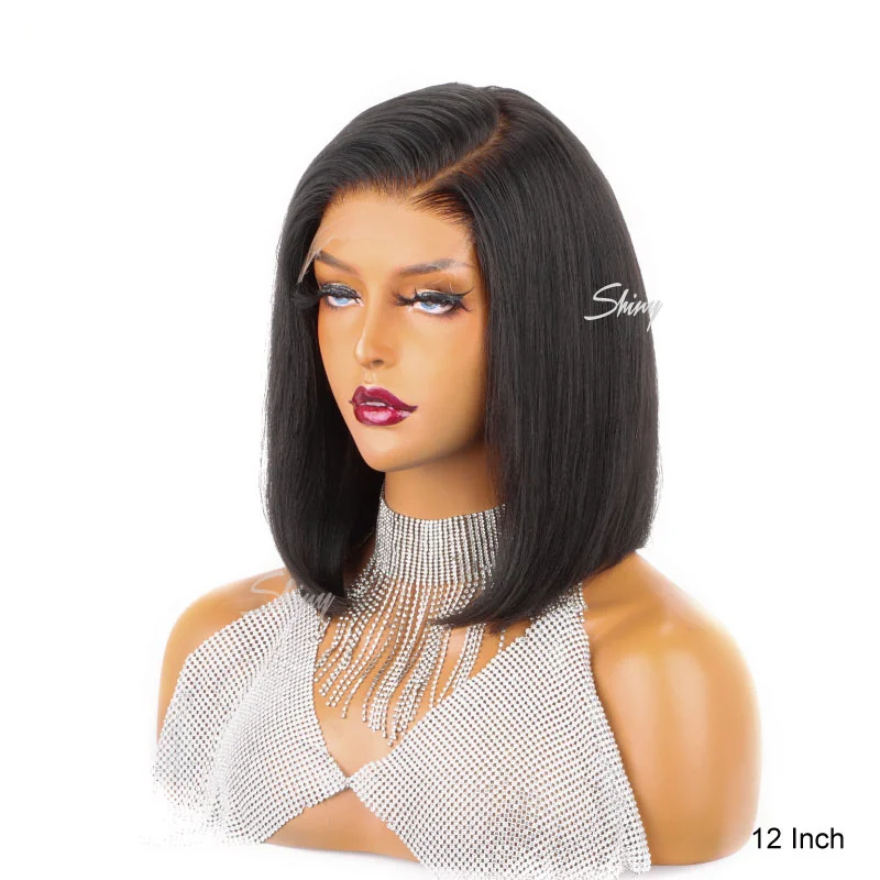 Kyra | 5x5 Super Glueless Yaki Straight Left Parted Bob Wig HD lace