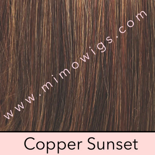 Included / COPPER SUNSET ••• Chestnut Brown w/ Vibrant Copper Red Highlights / Subtle Auburn Tipped Ends / AVERAGE