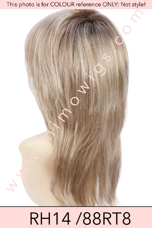 Included / RH14 /88-RT8 ••• Dark Blonde with Lightest Blonde Highlights & Golden Brown Roots / AVERAGE