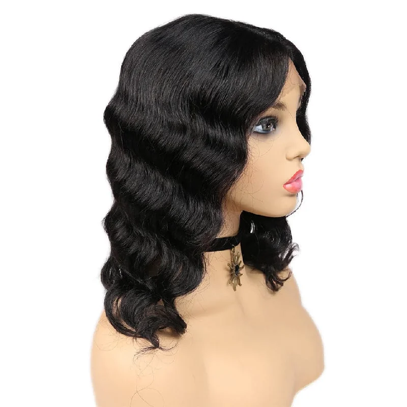 Loose Deep Short Bob T-Part Lace Front Wig