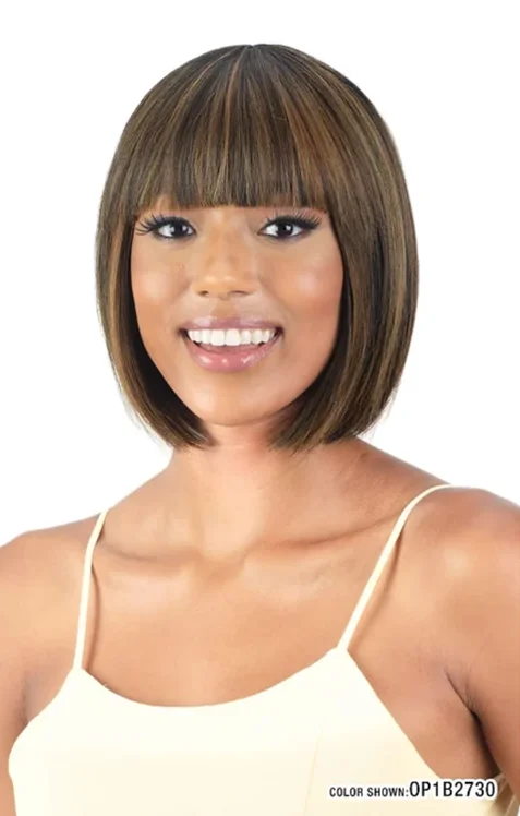 MAYDE MOCHA 100% Human Hair Blend Wig- PEACH