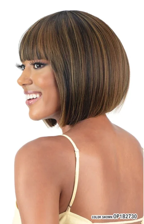 MAYDE MOCHA 100% Human Hair Blend Wig- PEACH