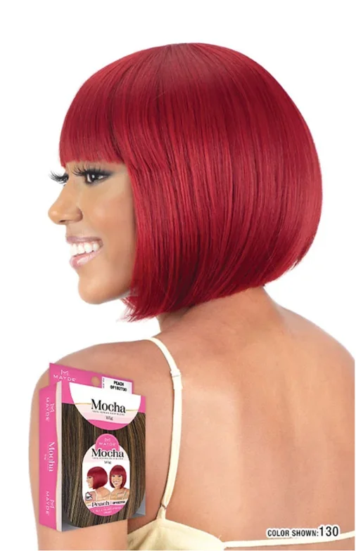 MAYDE MOCHA 100% Human Hair Blend Wig- PEACH