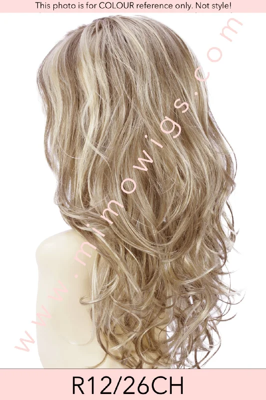 Included / R12 /26CH ••• Light Brown with Chunky Golden Blonde Highlights / Average