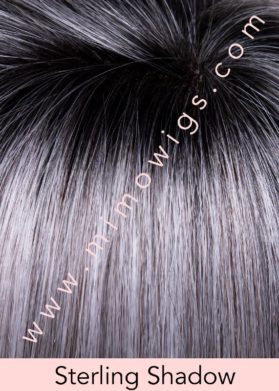 Included / STERLING SHADOW ••• Medium salt & pepper grey with dark brown roots