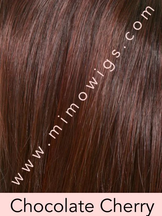 Included / CHOCOLATE CHERRY ••• Dark brown roots with overall medium brown base & red highlights