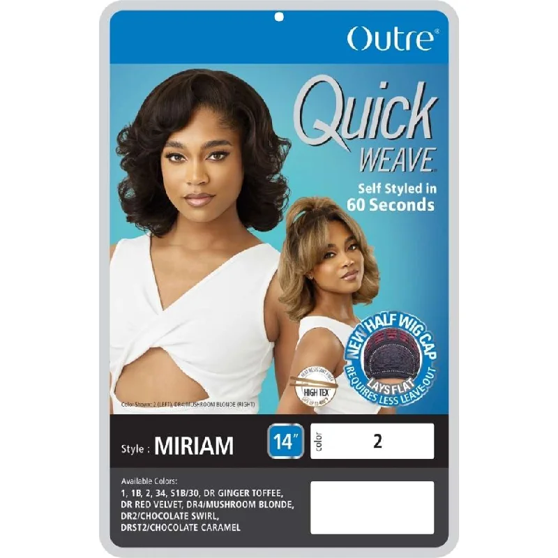 Outre Quick Weave Synthetic Half Wig - Miriam