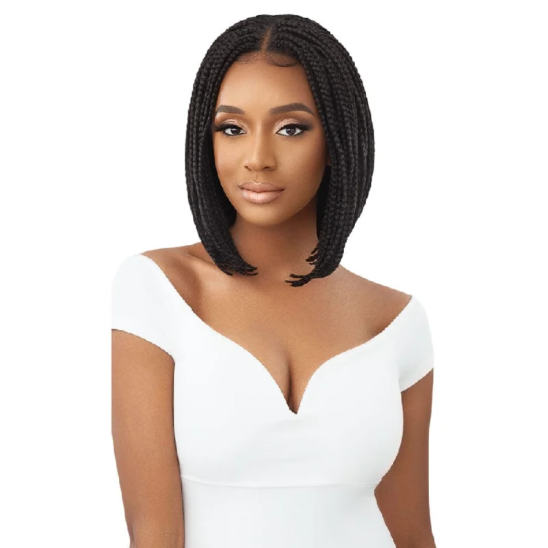 Outre Synthetic 4"" x 4"" Lace Front Wig - Box Braid Bob 12""