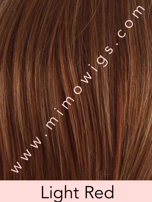 Included / LIGHT RED ••• Light red base with subtle Blonde Brown & Auburn highlights / Average