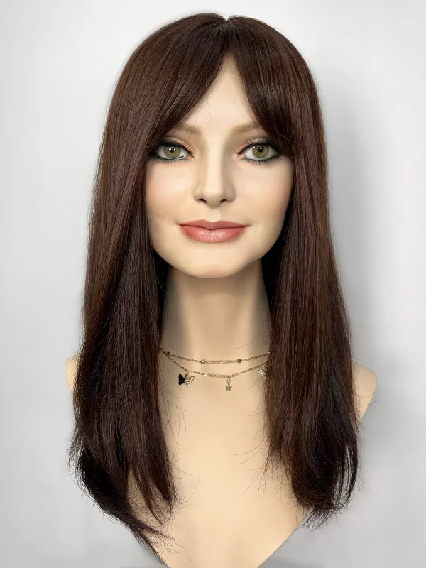 Madison Comfort Cap Silk Top Wig, ""Chocolate Cherry"" (R1717)