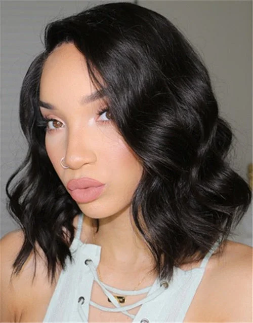 Raven - Malaysian Hair Bob Lace Front Wig - LFW004