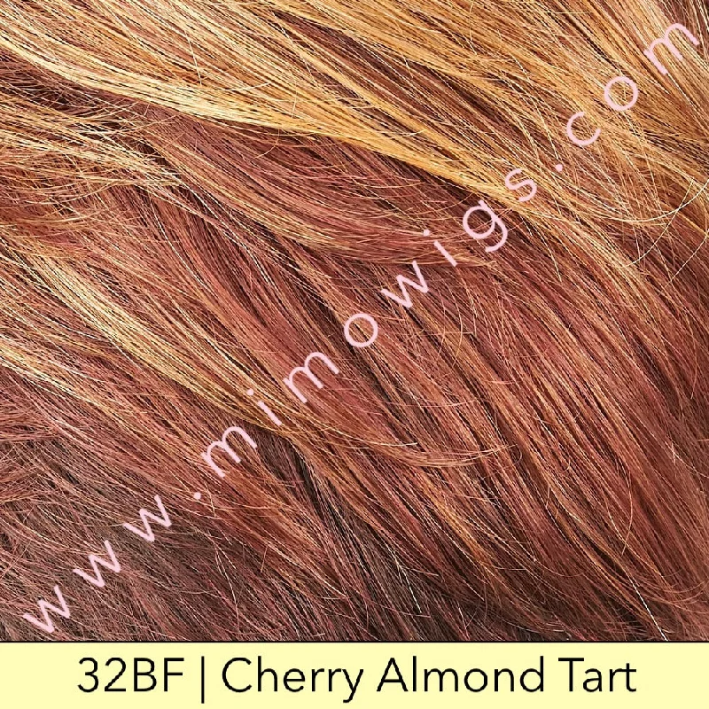 Excluded / 32BF • CHERRY ALMOND TART | Med Natural Red Base with Med Red-Gold Blonde Tips w/ Dark/Med Red Nape / Petite