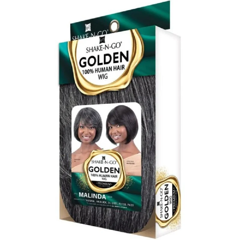 Shake-N-Go Golden 100% Human Hair Wig - Malinda