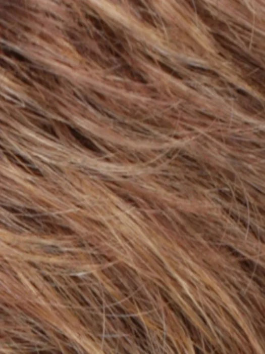 R30/28/26 | Medium Auburn / Light Auburn / Golden Blonde Blend with Dark Brown Roots