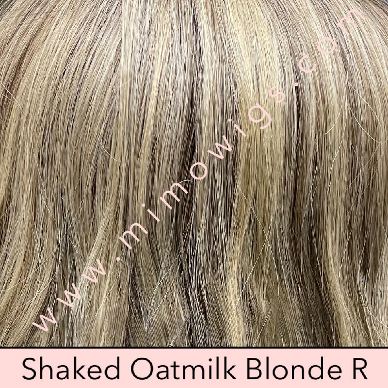 Included / SHAKEN OATMILK BLONDE ROOTED • 8/25/613+8 |  Med & Lt brown base w/ cool & neutral blonde to balance w/ Lt blonde highlights & Med brown root / Average